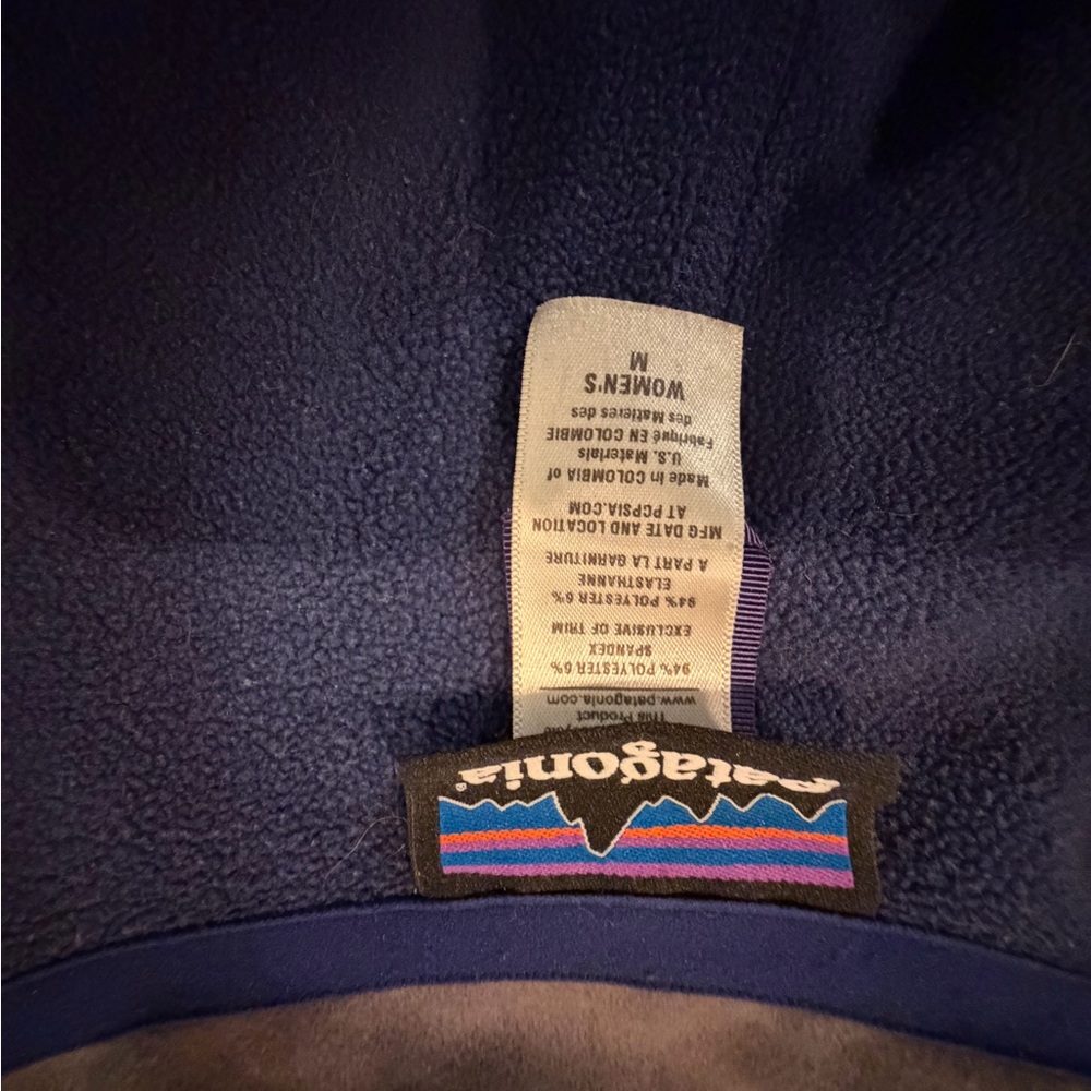 Patagonia Piton Hybrid Women's Dark Blue Jacket size m - Picture 5 of 6